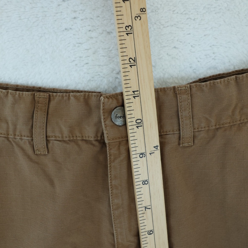 Foret Drip Cargo Pant Men's‎ 30 x 28 Burnt Khaki Cotton Straight Ripstop $160 - Picture 12 of 15